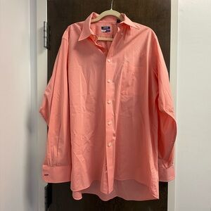 Izod Men's Coral Button-Down Shirt Size Large